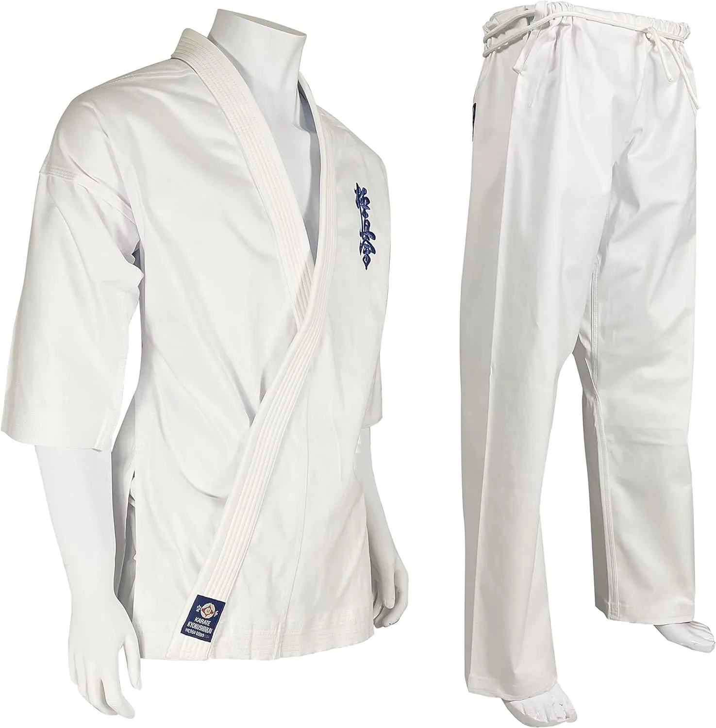 08-oz KYOKUSHIN KARATE UNIFORM WHITE KIDS GI & ADULT