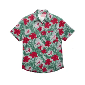 Alabama Crimson Tide NCAA Mens Hibiscus Button Up Shirt