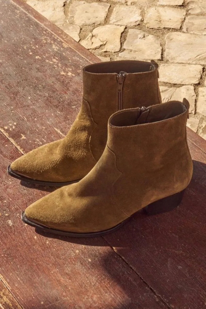 Amos Suede Boot | Dark Beige | Støvler fra Mos Mosh