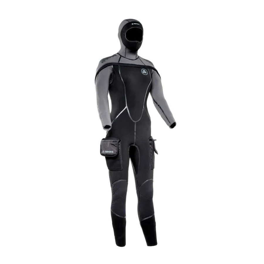 Apeks THERMIQ Wetsuit 8/7MM WOMEN BLACK GREY