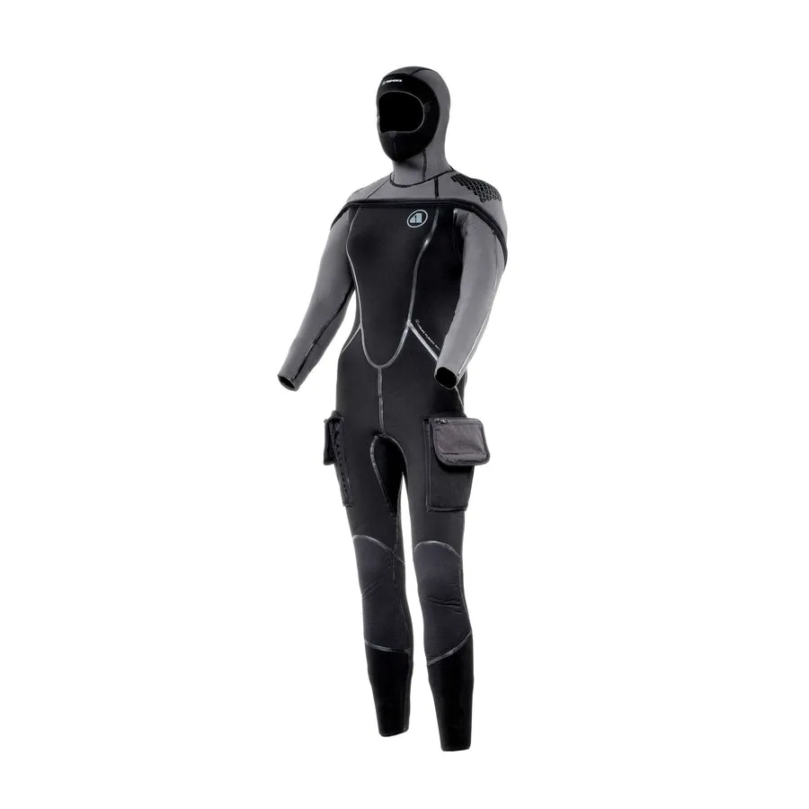 Apeks THERMIQ Wetsuit 8/7MM WOMEN BLACK GREY