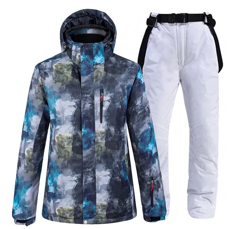 ARCTIC QUEEN Denim Ski Suit / Denim Snowboard Pant   Jacket Set