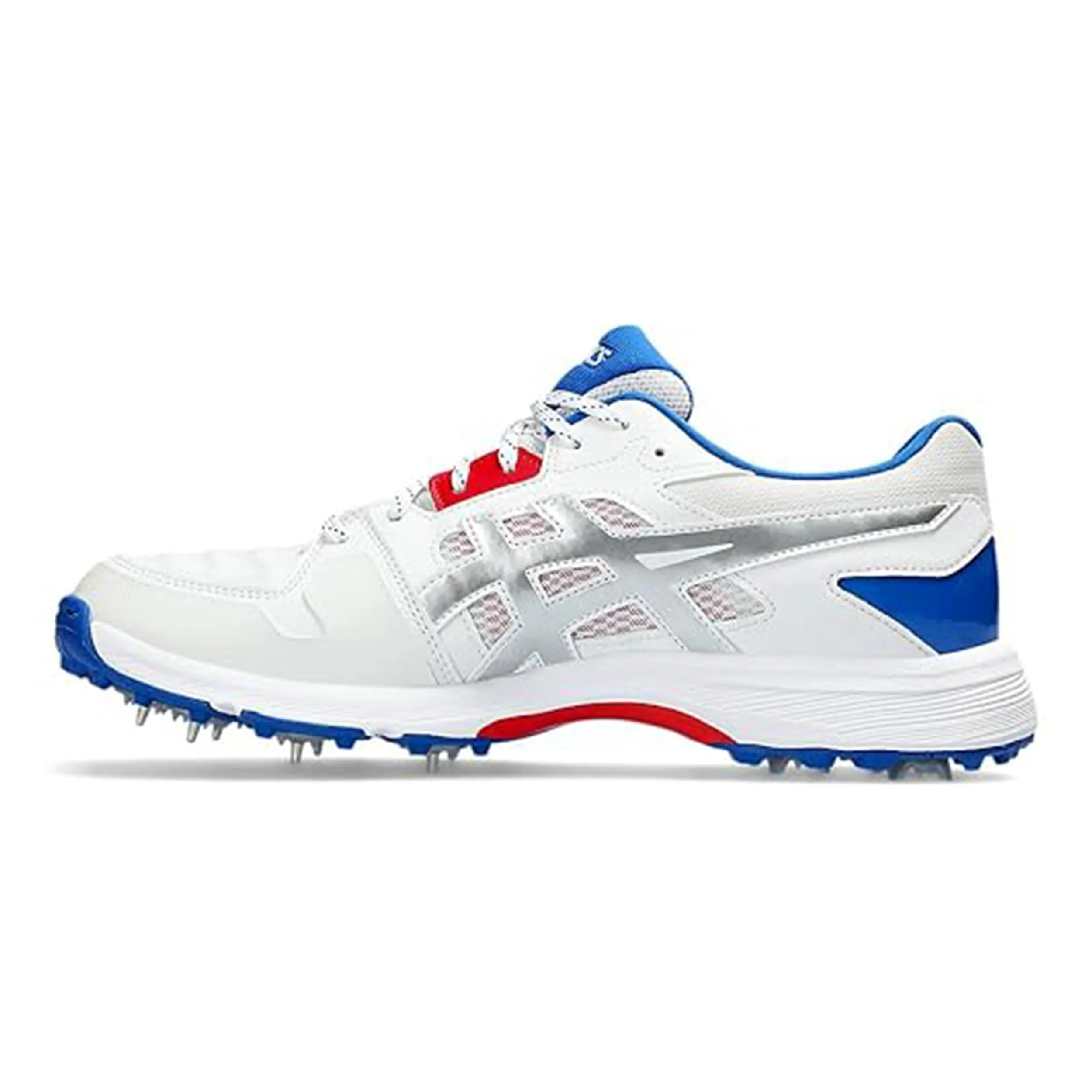 Asics Gel Gully 7 Cricket Shoes (White / Pure Silver) - DOD