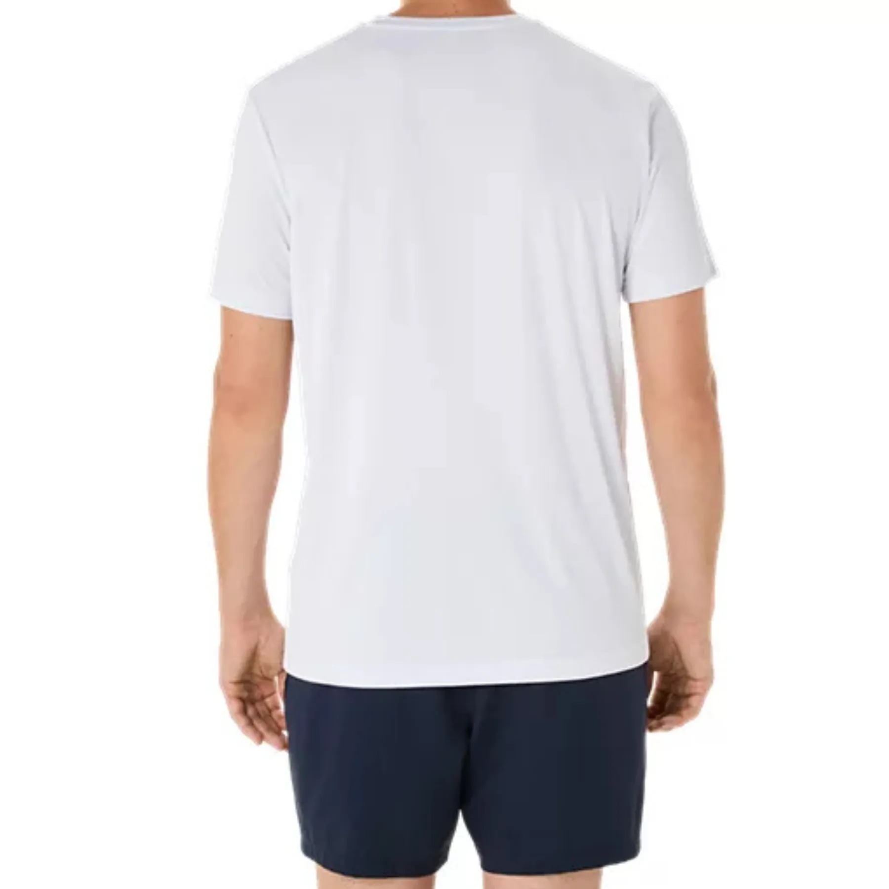 Asics Men Court Graphic Tee - Brilliant White/Huddle Yellow