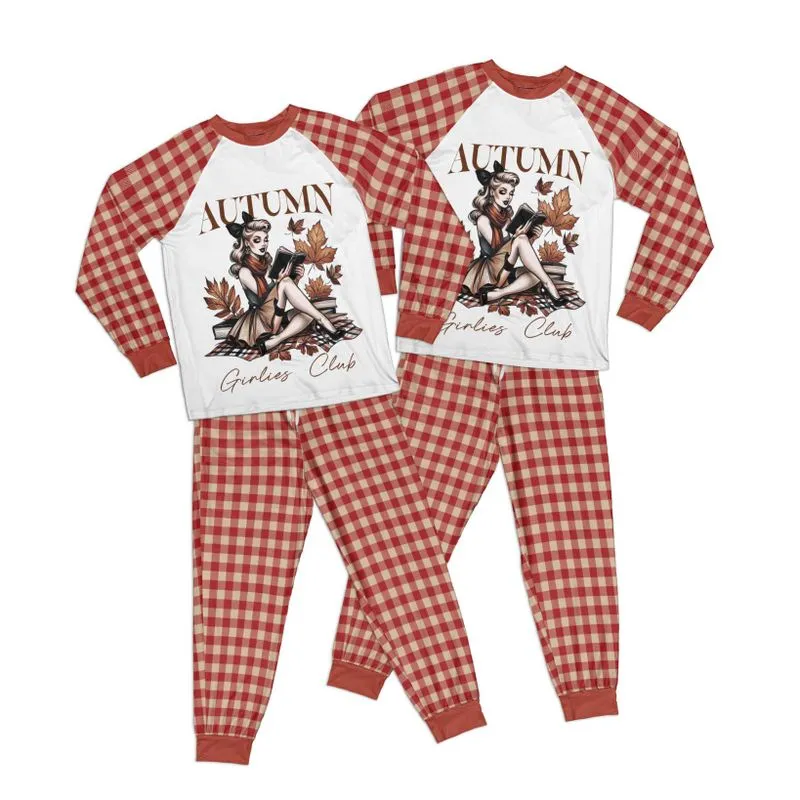 Autumn Girlies Club Kid Pajamas Set Matching