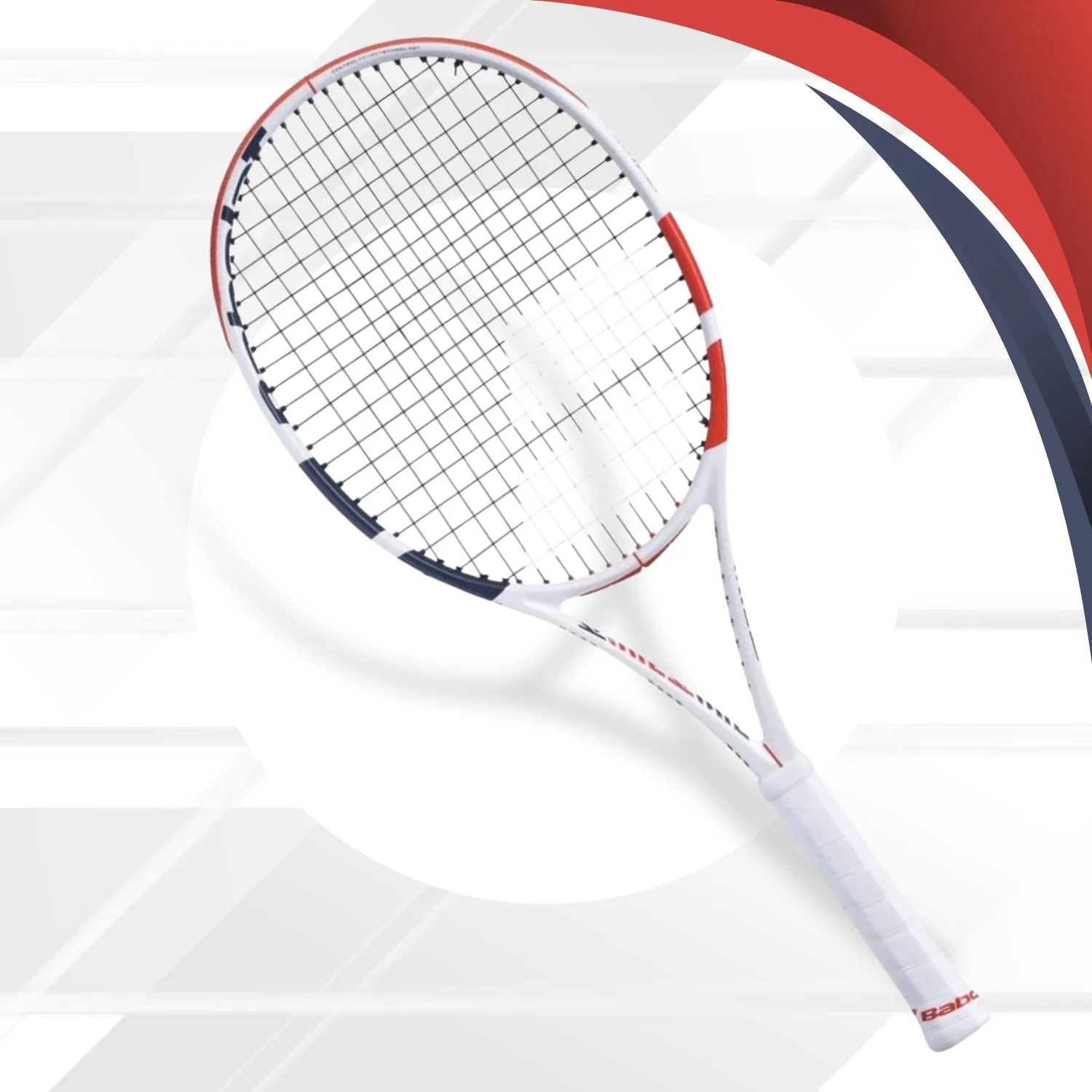 Babolat Pure Strike Team Tennis Racquet, White/Red/Black