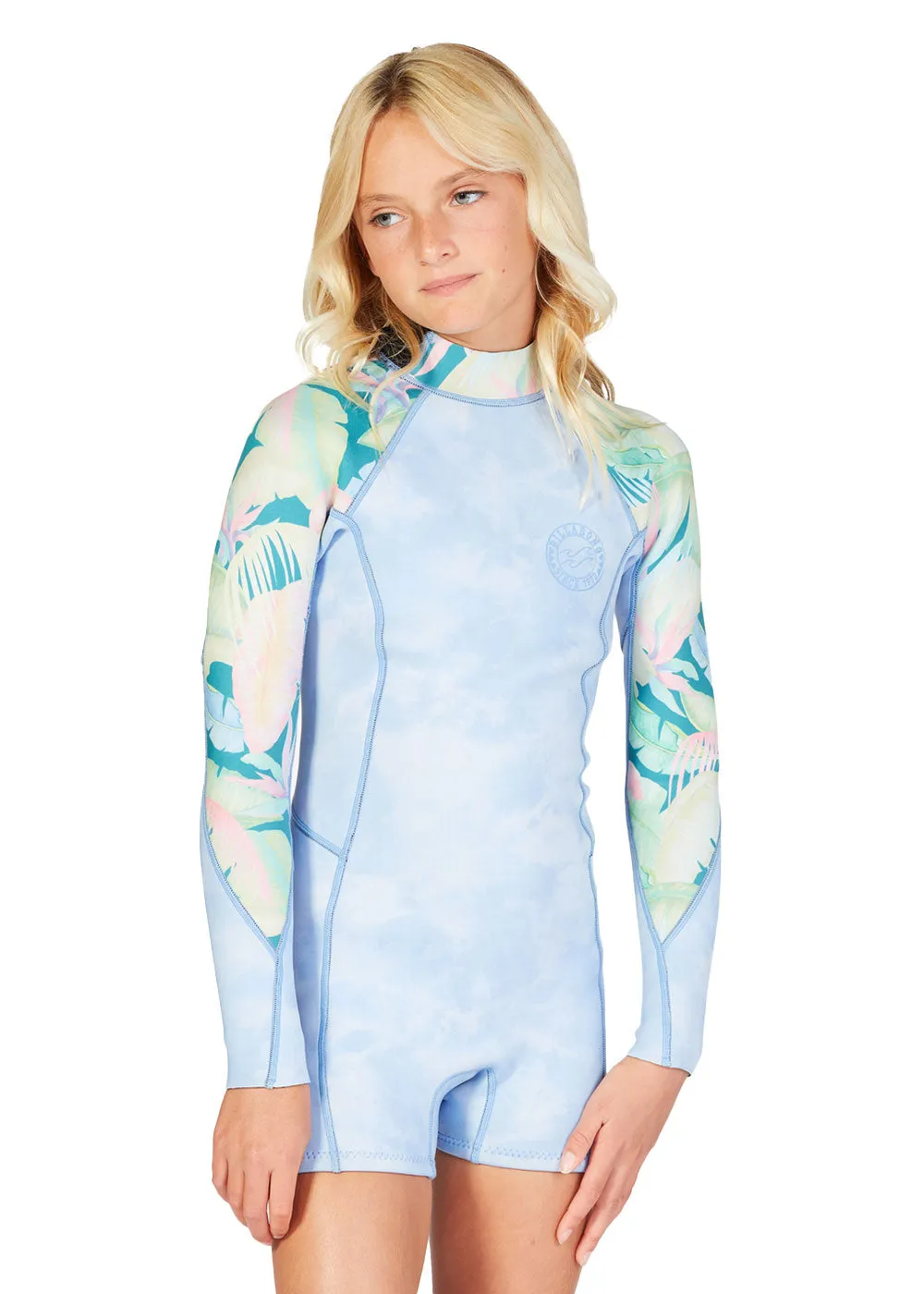 Billabong Girl Spring Fever 1mm FL Back Zip Long Sleeve Spring Suit