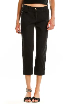 Black Cropped Dress Pants