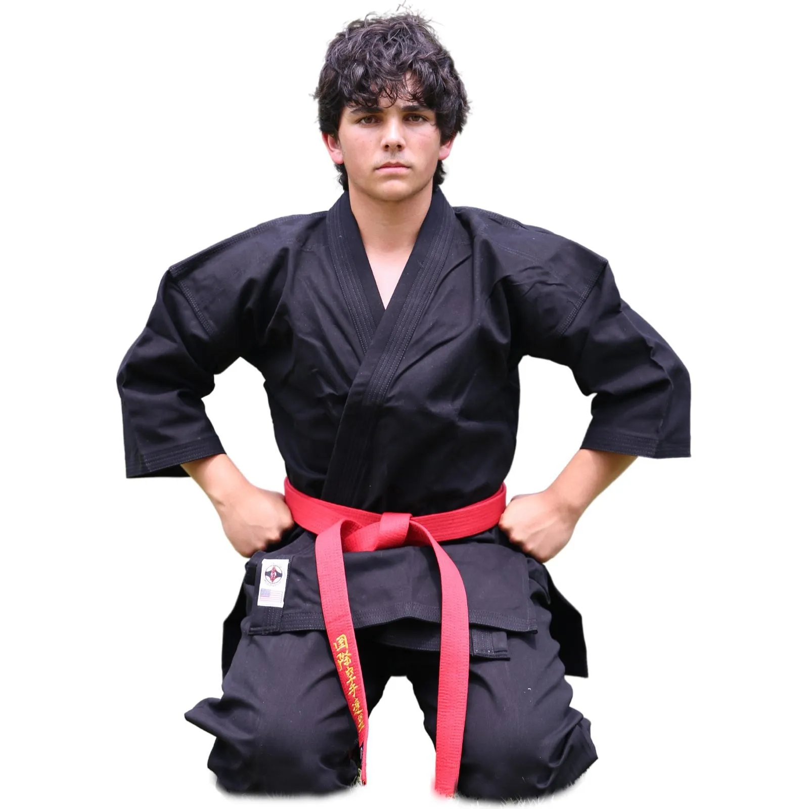 BLACK KARATE UNIFORM 100% COTTON CANVAS -14-OZ