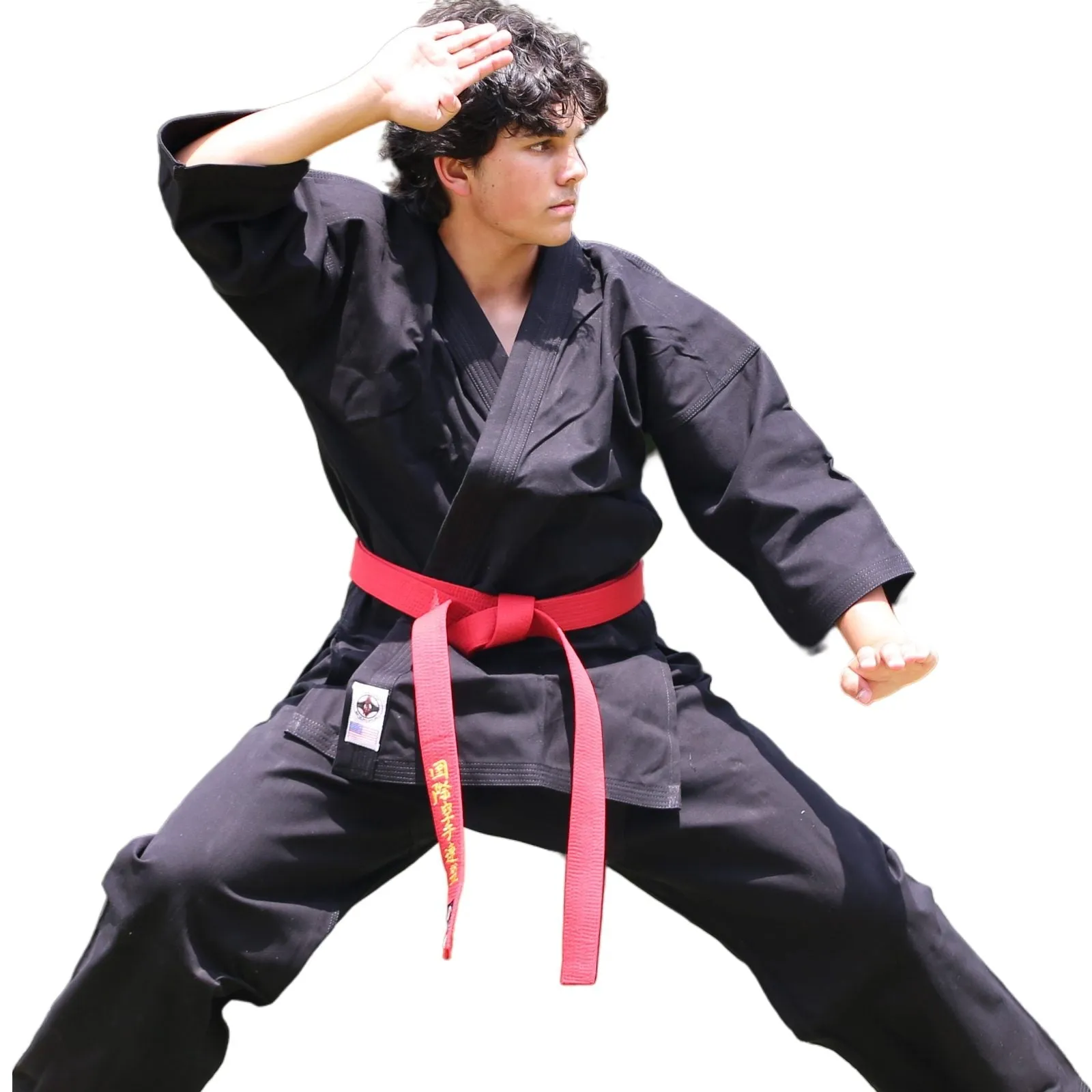 BLACK KARATE UNIFORM 100% COTTON CANVAS -14-OZ