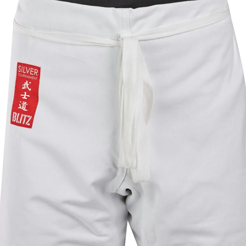 Blitz Adult Silver Tournament Kumite Karate Gi - 14oz