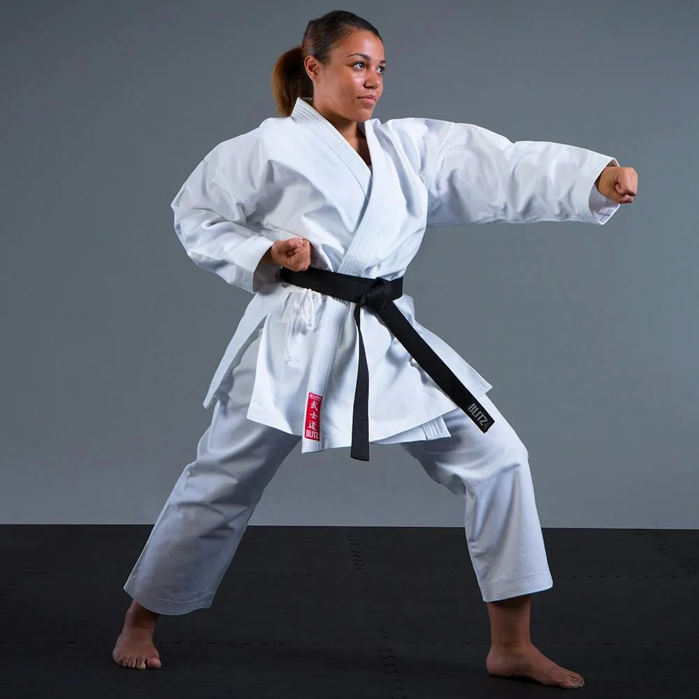 Blitz Adult Silver Tournament Kumite Karate Gi - 14oz