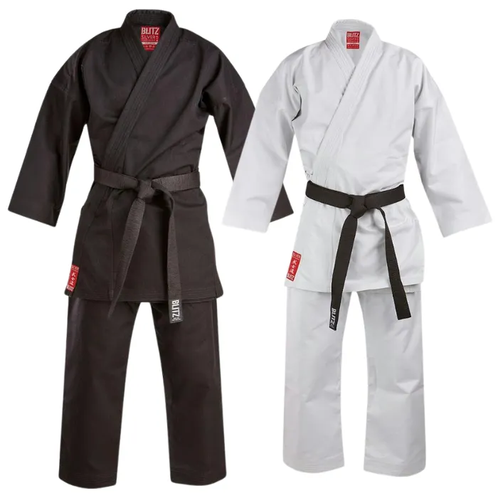 Blitz Kids Silver Tournament Kumite Karate Gi - 14oz