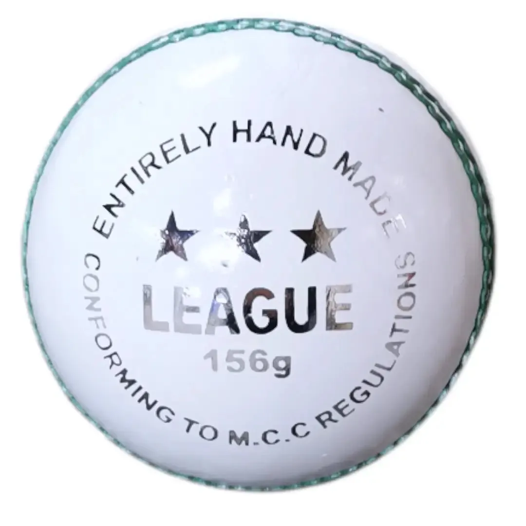 Bratla League Cricket Ball Leather Hard Ball Hand Stitched Pack of 6 Senior 156g