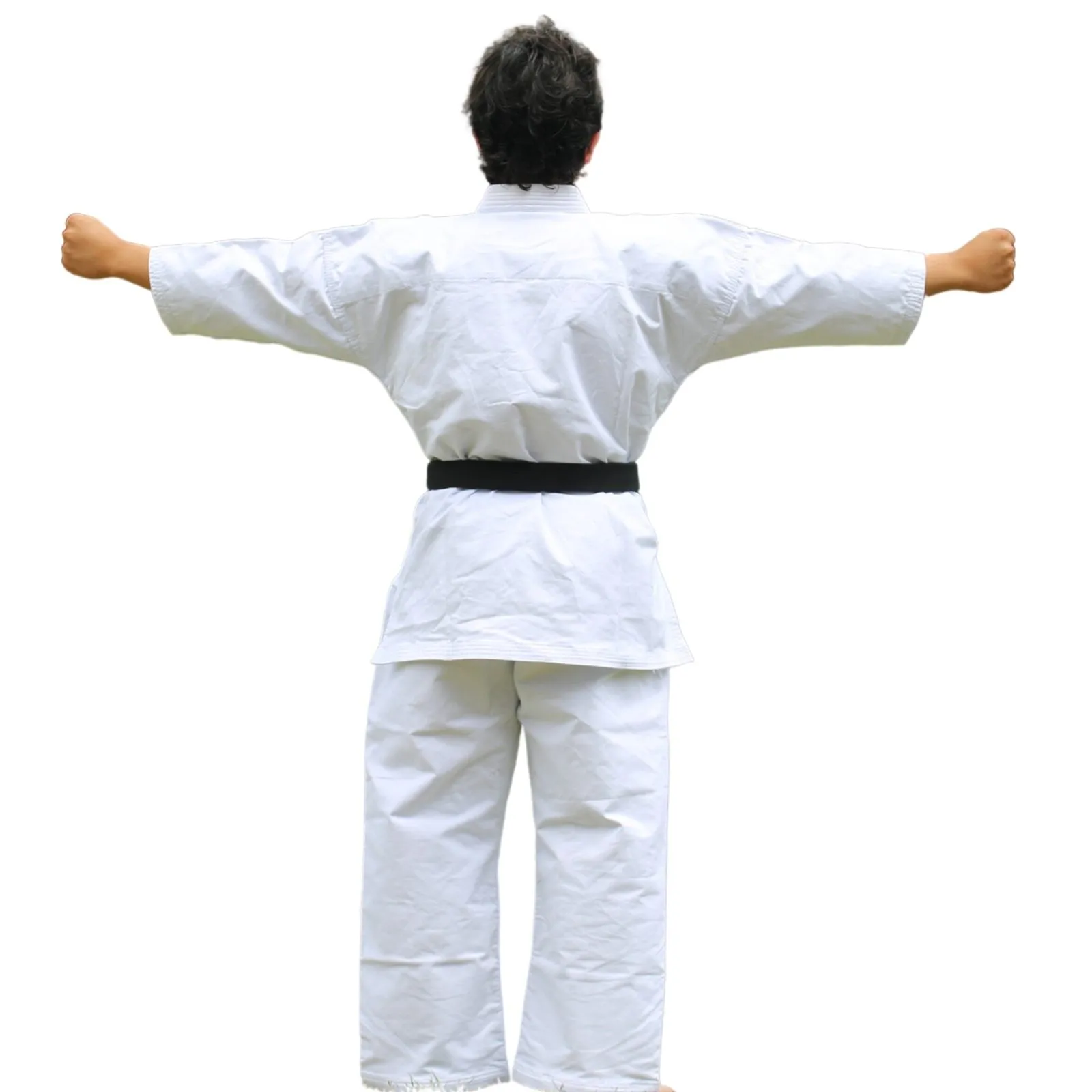 CANVAS KARATE UNIFORM BLEACHED 100% COTTON -14-OZ