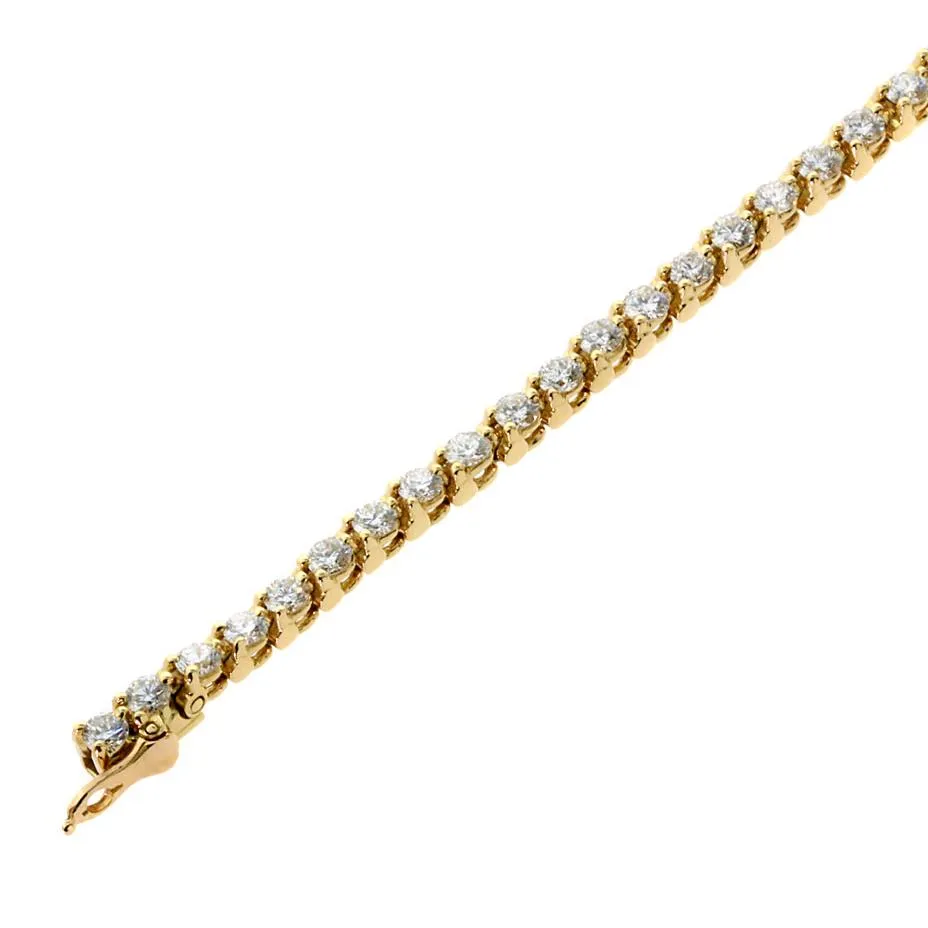 Cartier Diamond Tennis Gold Bracelet