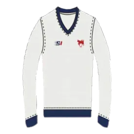 Clontarf Cricket Club - White Jumper Full Sleeve