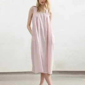 COTTON FABRIC LOOSE SLIP DRESS_CWDSD4040