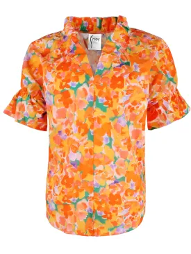 Crosby Shirt Orange Capri Floral - Webstore Exclusive