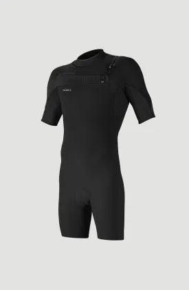 Hyperfreak 2mm Chest Zip Shortsleeve Spring Wetsuit | BLACK/BLACK