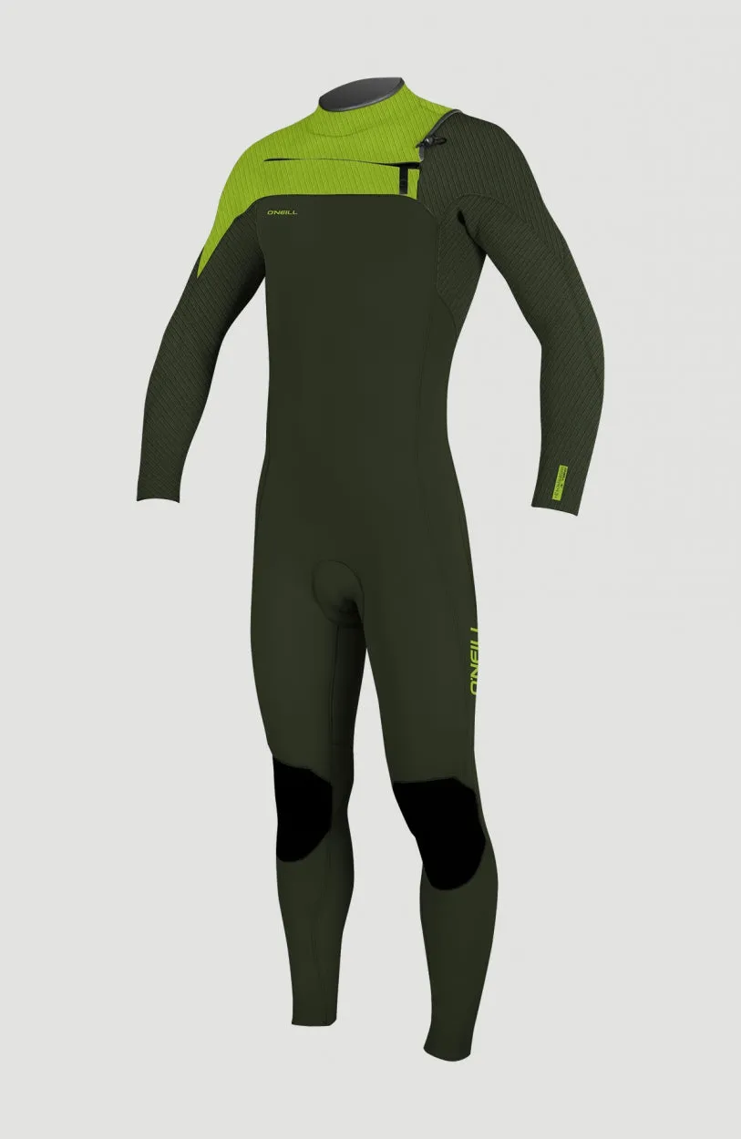 Hyperfreak 4/3mm  Chest Zip Full Wetsuit | Dark Green