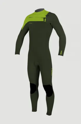 Hyperfreak 4/3mm  Chest Zip Full Wetsuit | Dark Green