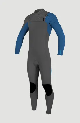 Hyperfreak 4/3mm  Chest Zip Full Wetsuit | GRAPHITE/SMOKE/BALI BLUE