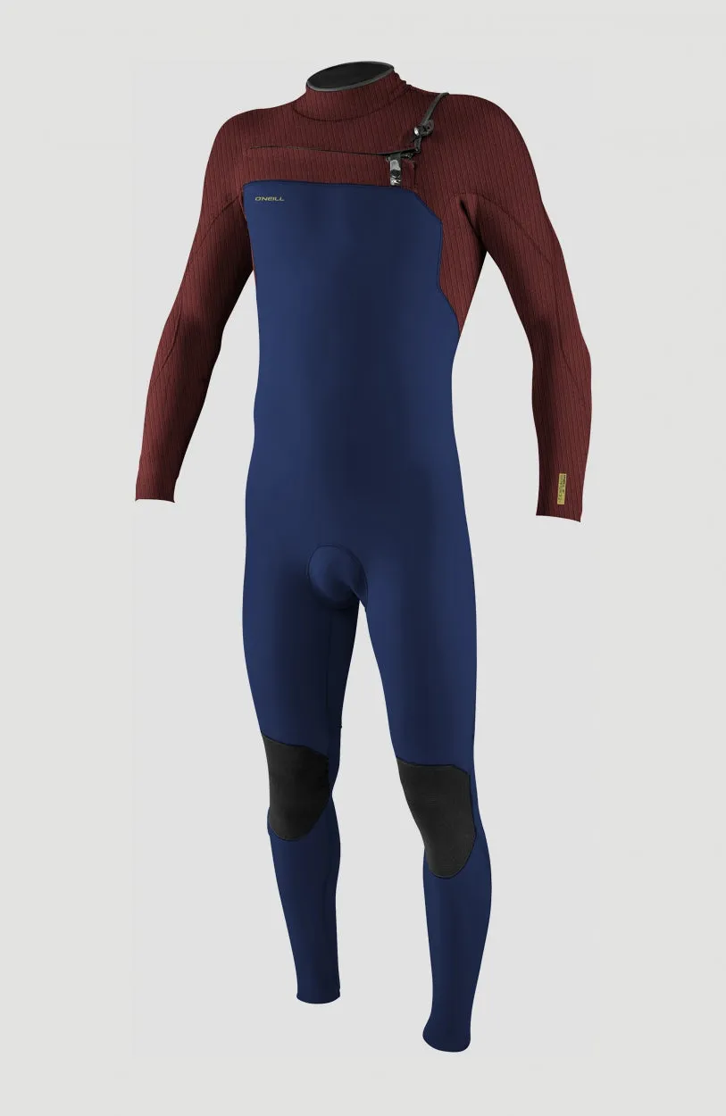 Hyperfreak 4/3mm  Chest Zip Full Wetsuit | Navy/Bloodshot