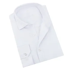 Jacquard Button Down Shirt - White