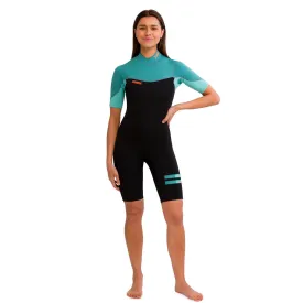 Jobe Sofia 3/2mm Shorty Wetsuit Women Vintage Teal L 303623001-L