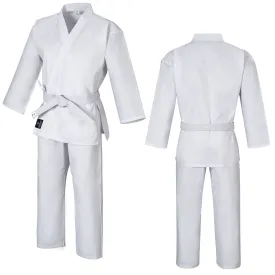 Karate Uniform 12 oz Heavy Weight For Kids & Adults Student Martial Arts Gi With Free White Belt