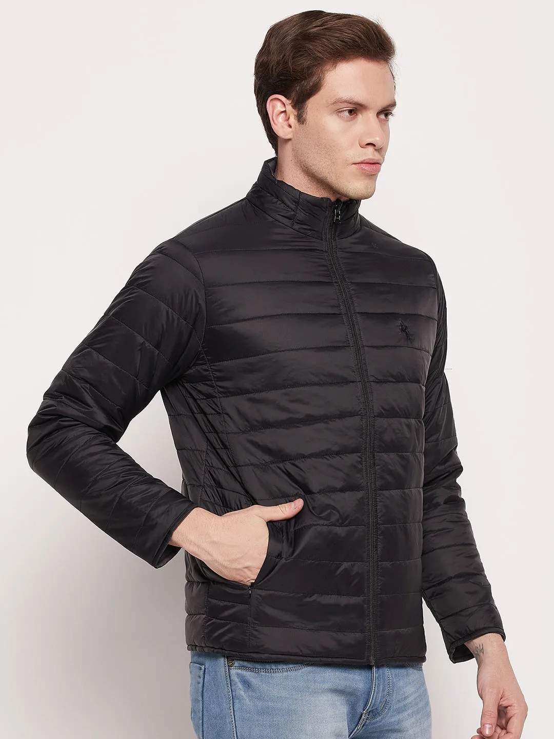 Men Black Reversible Jacket