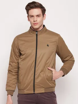 Men Khaki Reversible Jacket