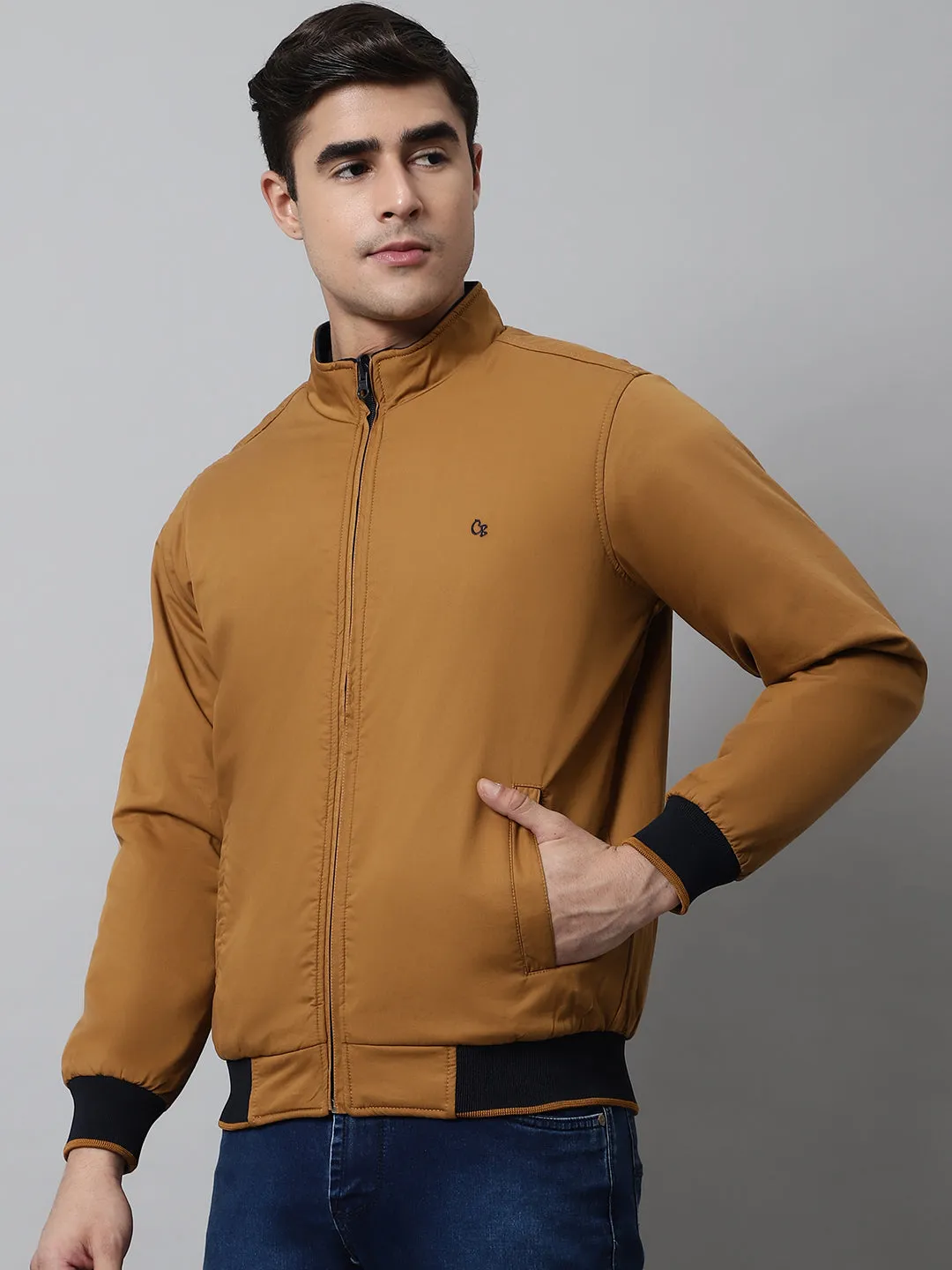 Mens Mustard Reversible Jacket