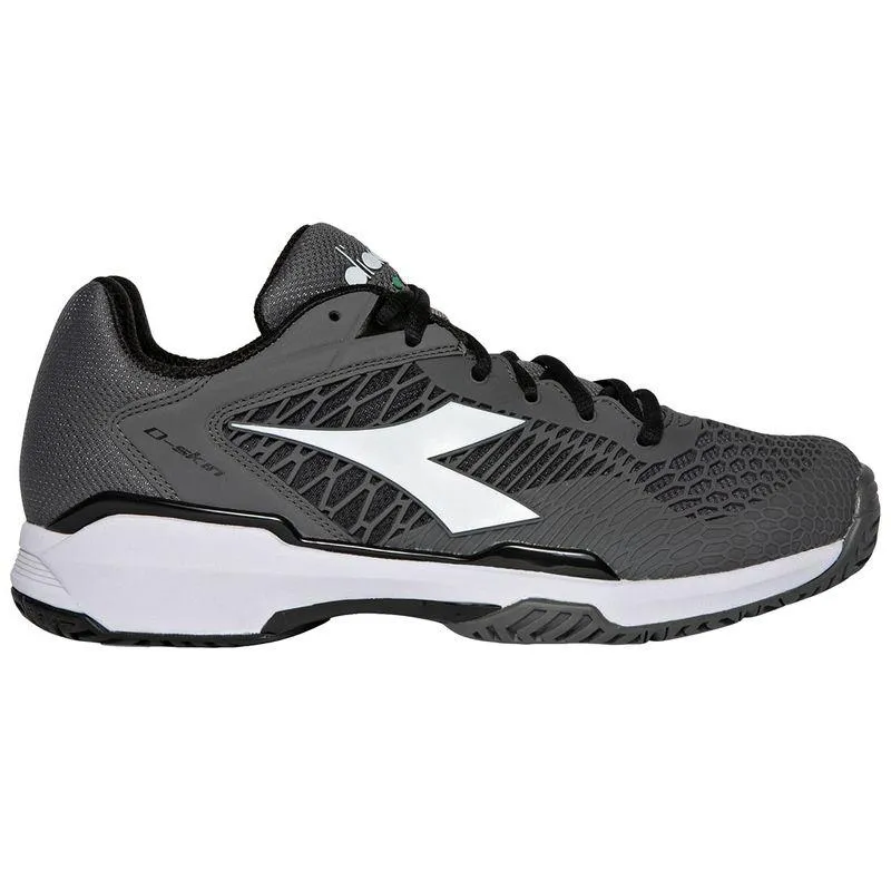 Men's Speed Competition AG Tennis Shoes Steel Gray and White