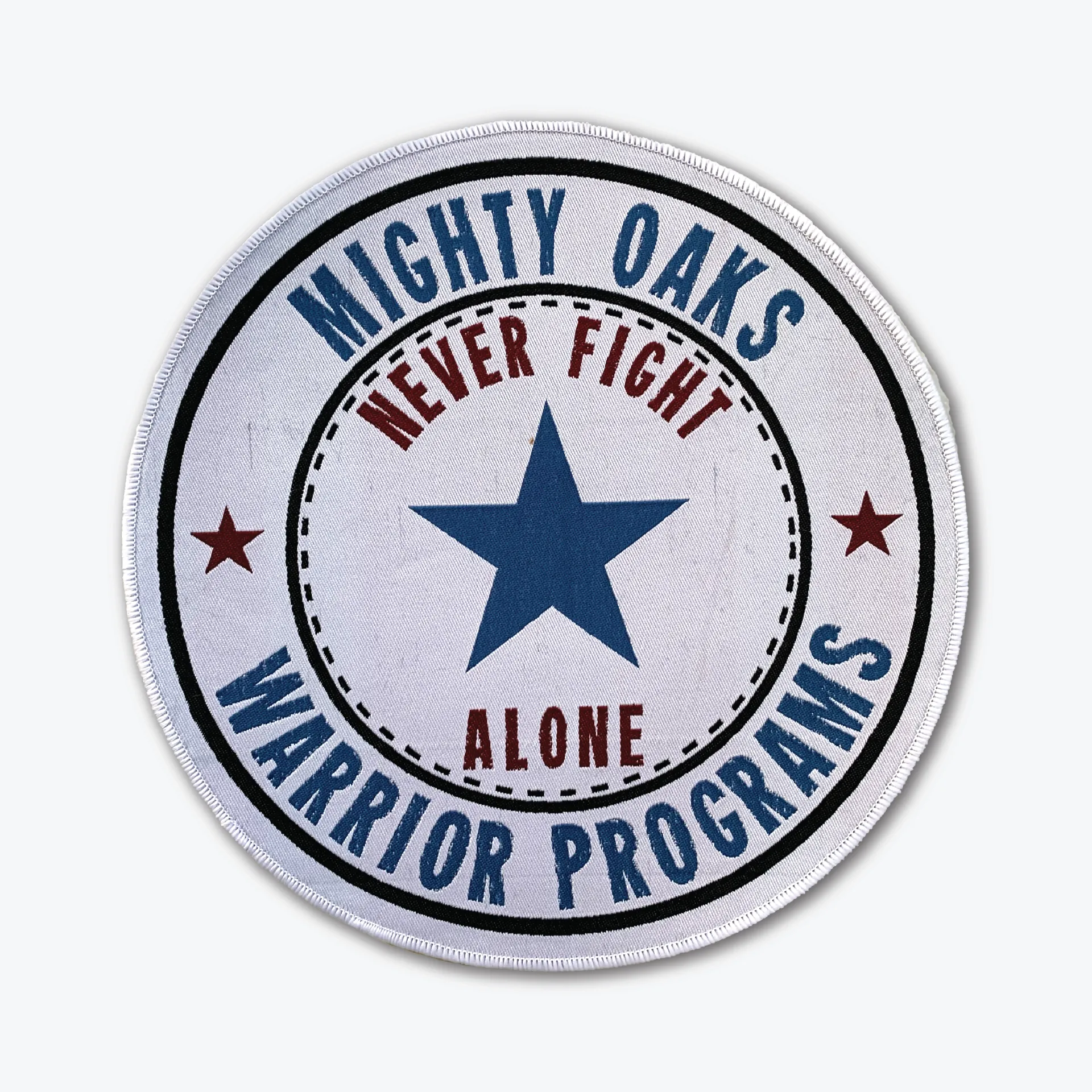 Mighty Oaks 8" Gi Patch "Never Fight Alone"