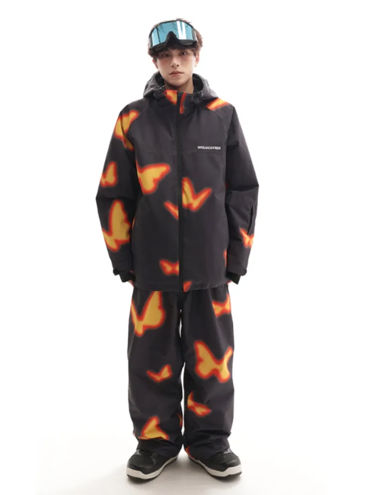 Molocoster Flame Butterfly Snow Suit - Unisex