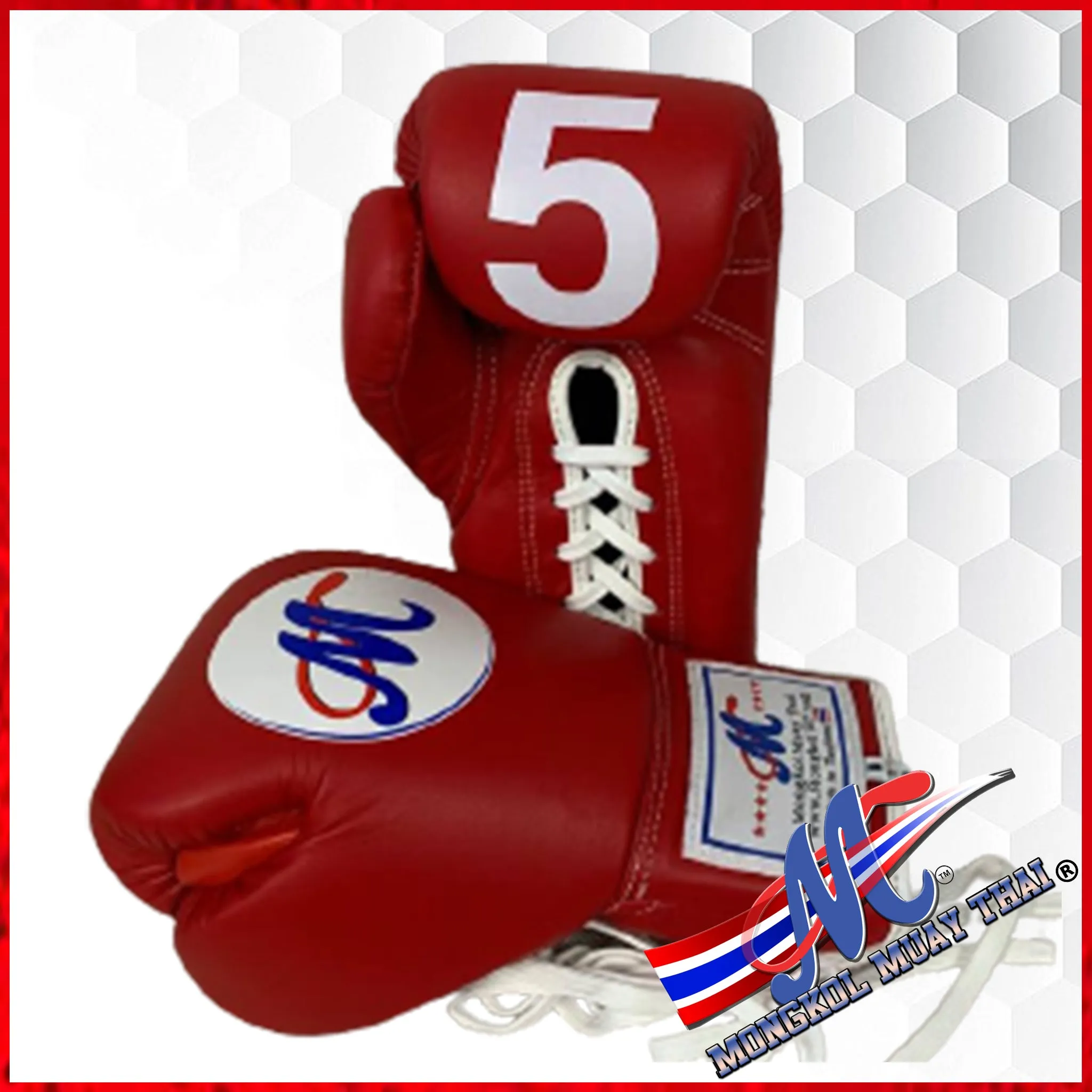 Mongkol Boxing gloves #5 Pro Fight sanctions gloves