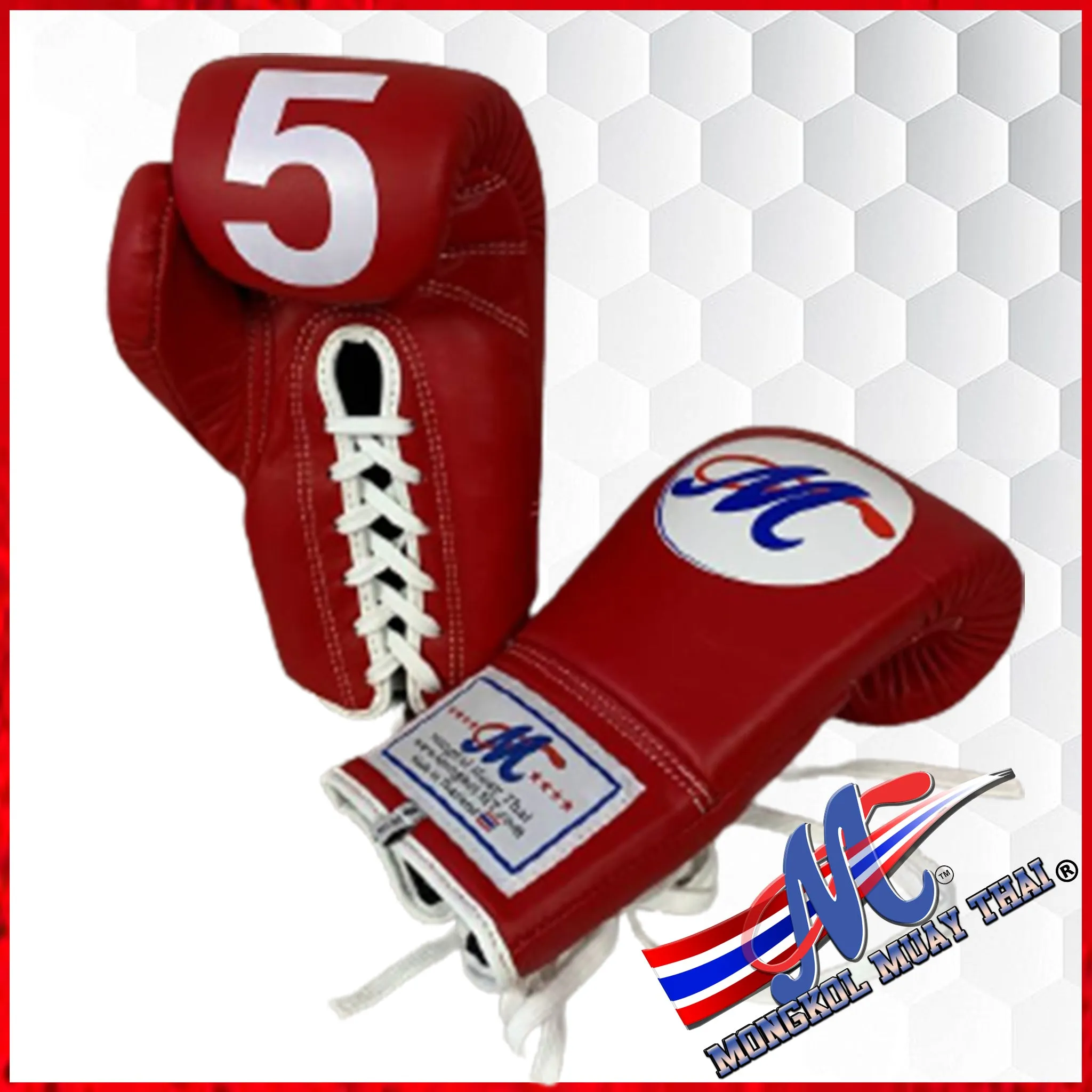 Mongkol Boxing gloves #5 Pro Fight sanctions gloves