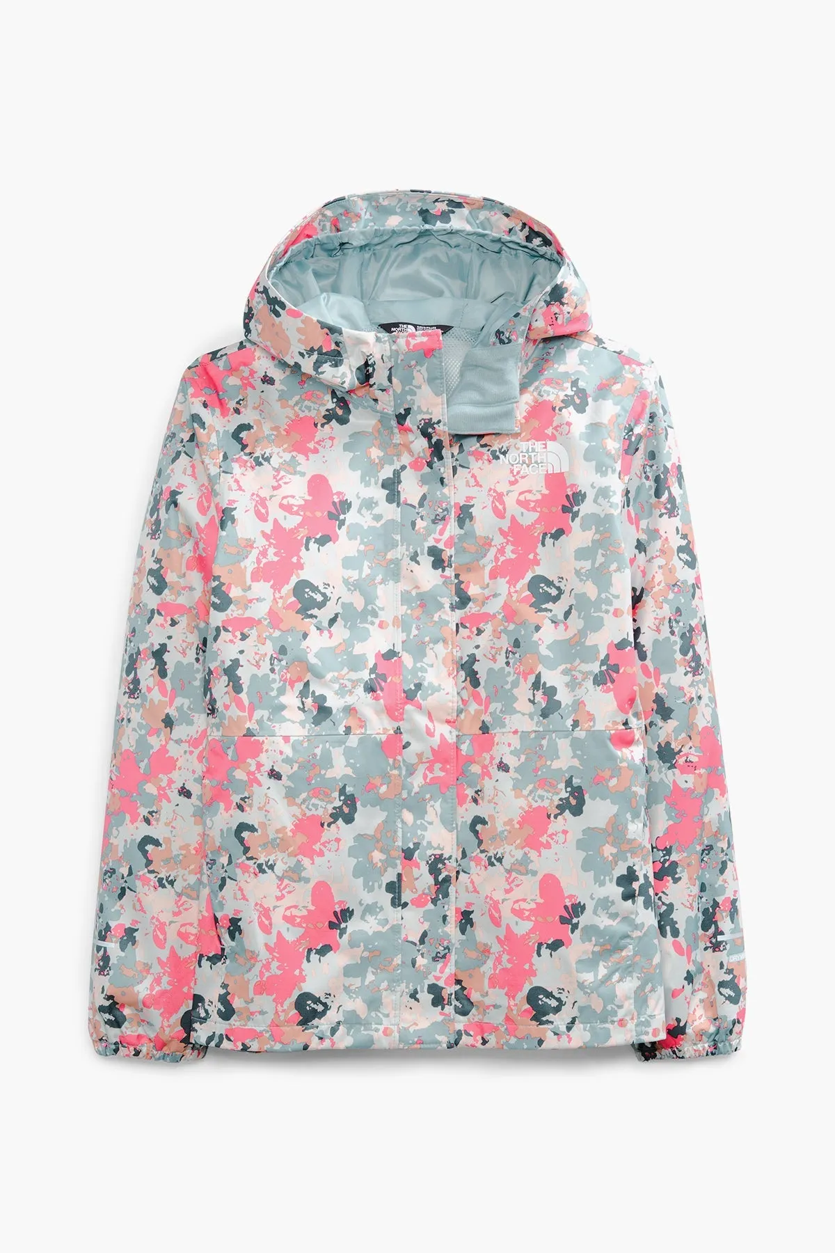 North Face Resolve Reflective Kids Rain Jacket - Tourmaline Floral Camo