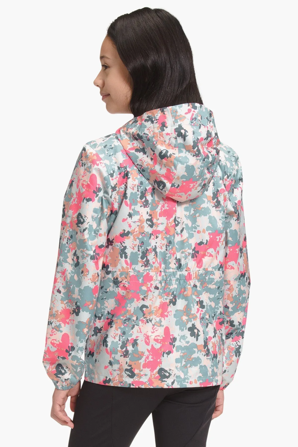 North Face Resolve Reflective Kids Rain Jacket - Tourmaline Floral Camo