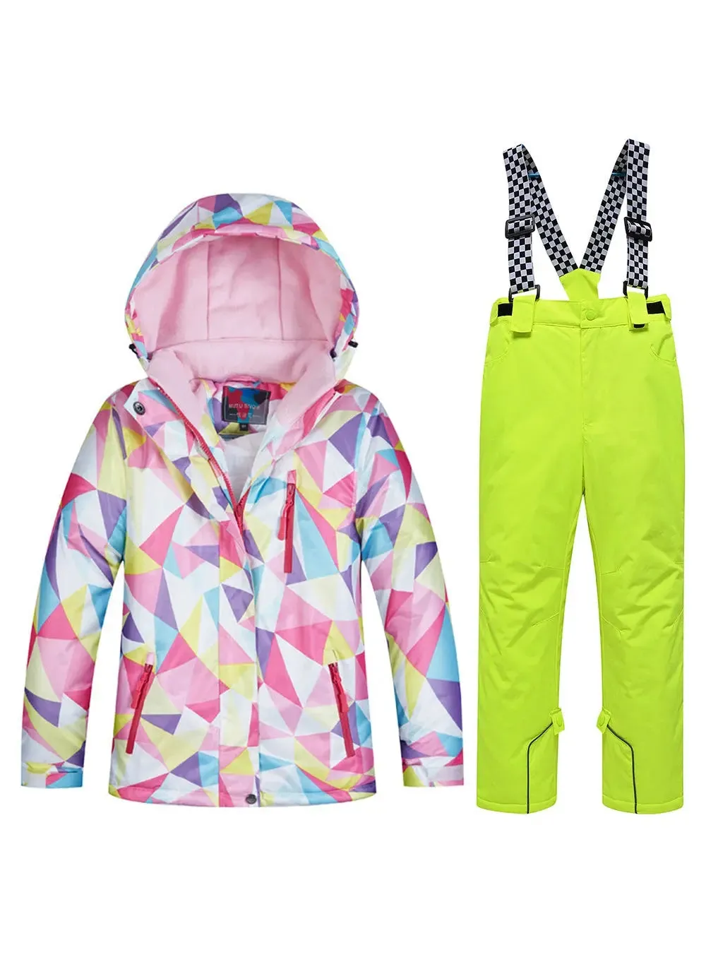 Riuiyele Girl Skiing Snowboarding Insulated Suits Windproof Outwear