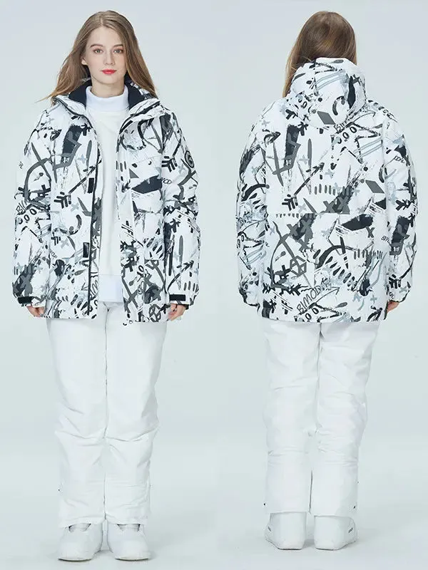 Riuiyele Women's Graffiti Snow Suits