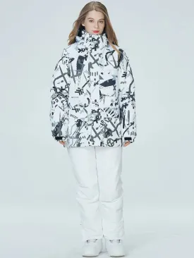 Riuiyele Women's Graffiti Snow Suits