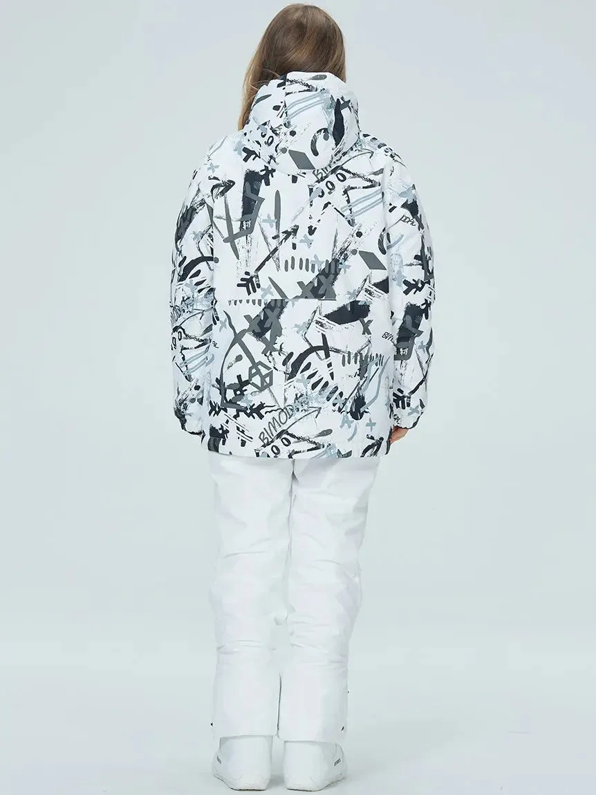 Riuiyele Women's Graffiti Snow Suits