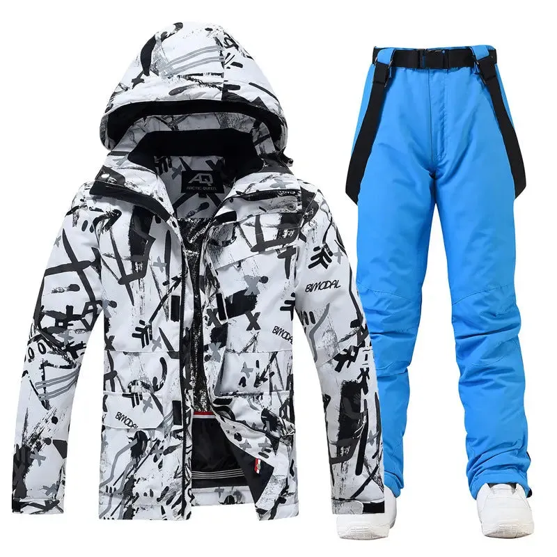 Riuiyele Women's Graffiti Snow Suits