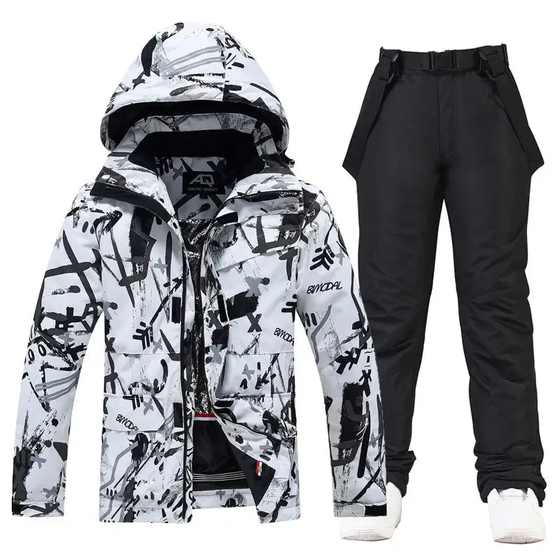 Riuiyele Women's Graffiti Snow Suits