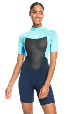 Roxy 2mm Womens Prologue Back Zip Spring Suit Wetsuit