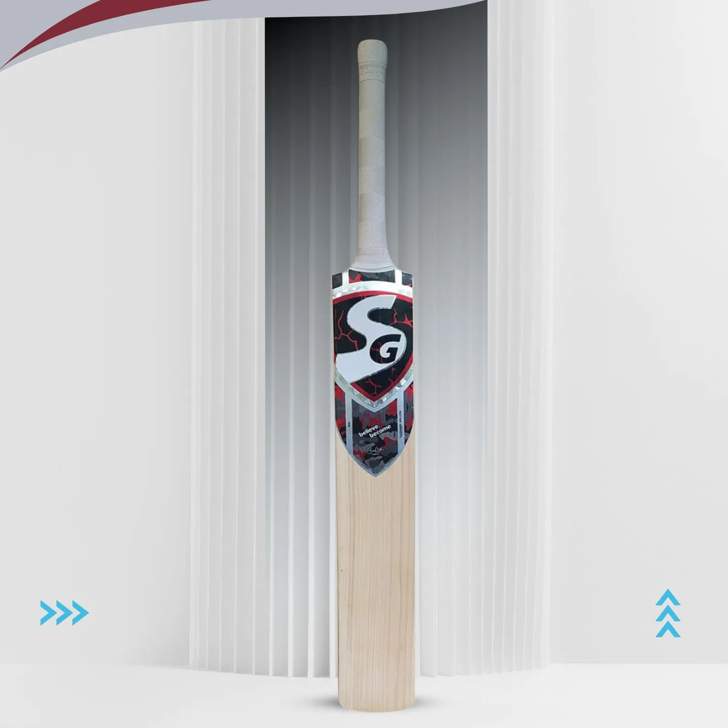 SG T-1600 Kashmir Willow Tennis Cricket Bat