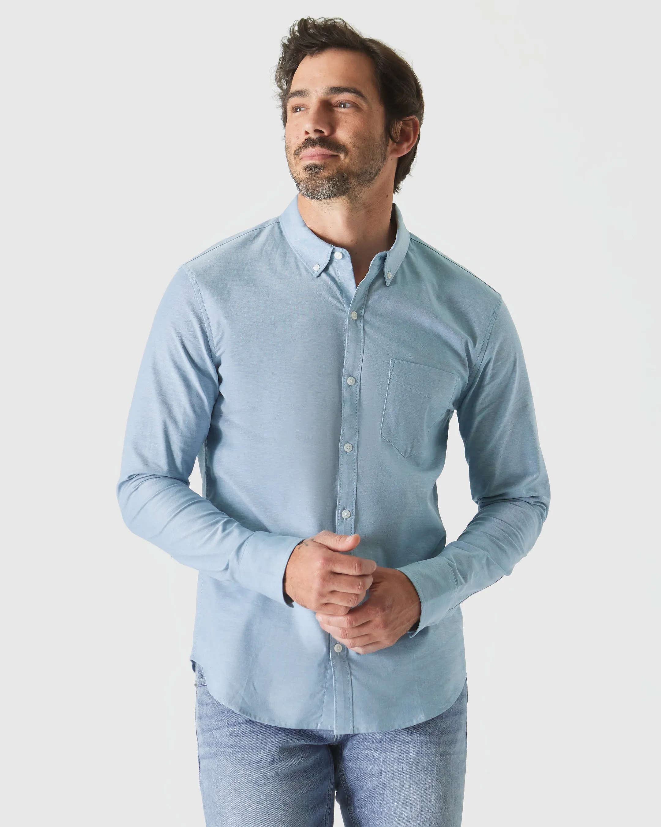 Spring Stretch Oxford Long Sleeve Shirt 3-Pack